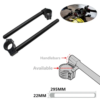 

7/8'' Black Universal 31/33/35/36/37/40/41/43/45/46/48/50/51/52/53/54mm Motorcycle Clip On ClipOns Handlebars Handle Bar