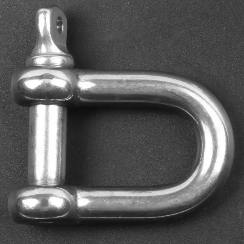 Stainless Steel 10mm 25/64 inch Screw Pin Chain D Dee Shackle Hardware Rigging