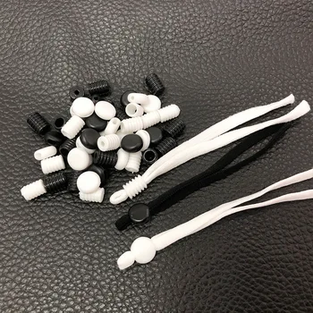 

200pcs 5mm Adjustable Elastic Buckle Band Cord Soft Mask with Core Elastic Band Used for Breathing Mask DIY Sewing Accessory