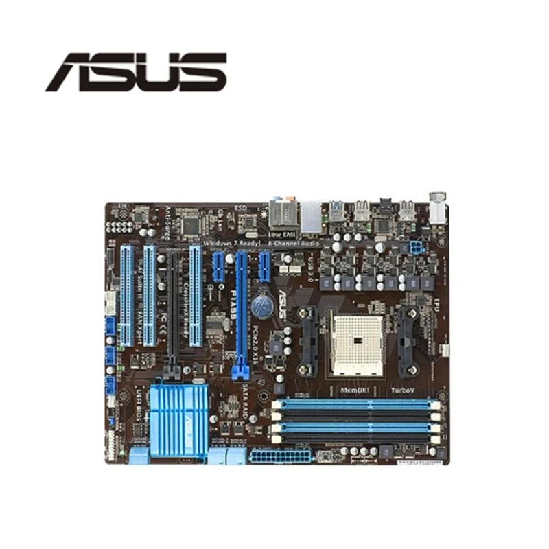 Для ASUS F1A55 Материнская плата Гнездо FM1 DDR3 для AMD A55M A55 оригинальная настольная