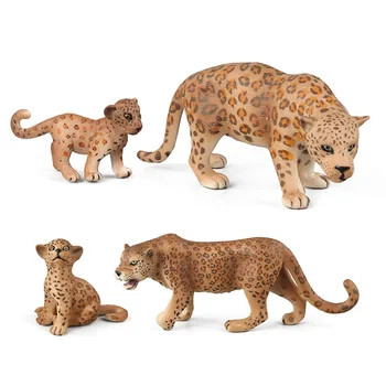 

2020 Simulation Animal Figures Leopard Wild Animal Models Collection Toys Table Decorations Kids Education Toys