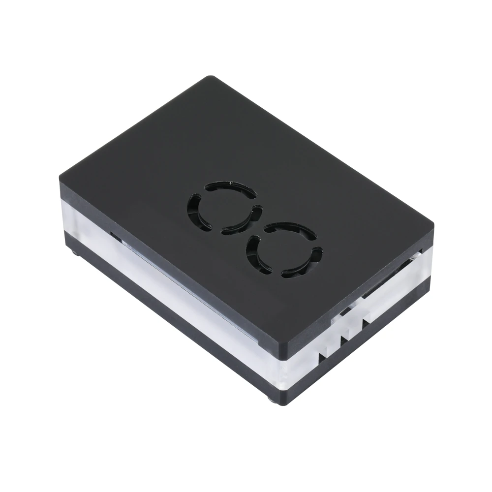 Акриловый чехол для Raspberry Pi 4 с двойным охлаждающим вентилятором магнитная