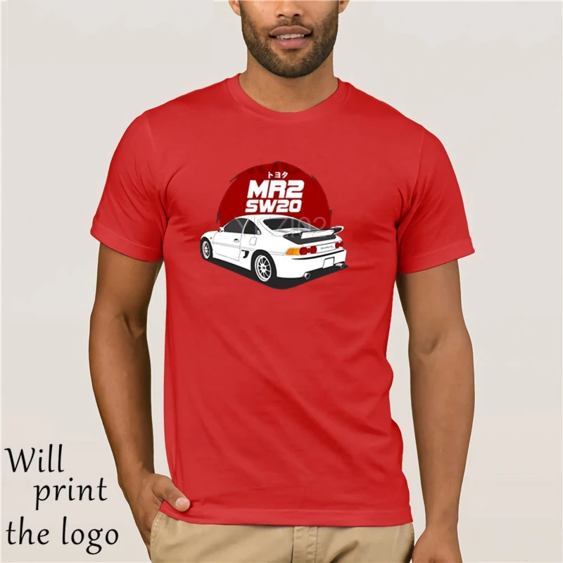 red Toyota MR2 SW20 футболка - Цвет: red