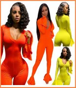 Flare Sleeve Wide Leg Pants Long Jumpsuit Women Autumn Fashion Elegant Workwear Formal Party Romper Belted Knot Side Jumpsuit