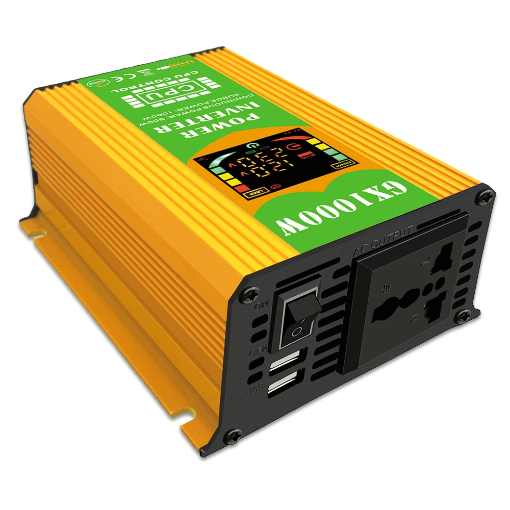 

Modified Sine Wave Inverter High Frequency 500W Power Watt Power Inverter DC 12V to AC 220V Converter Car Power Charger Inverter