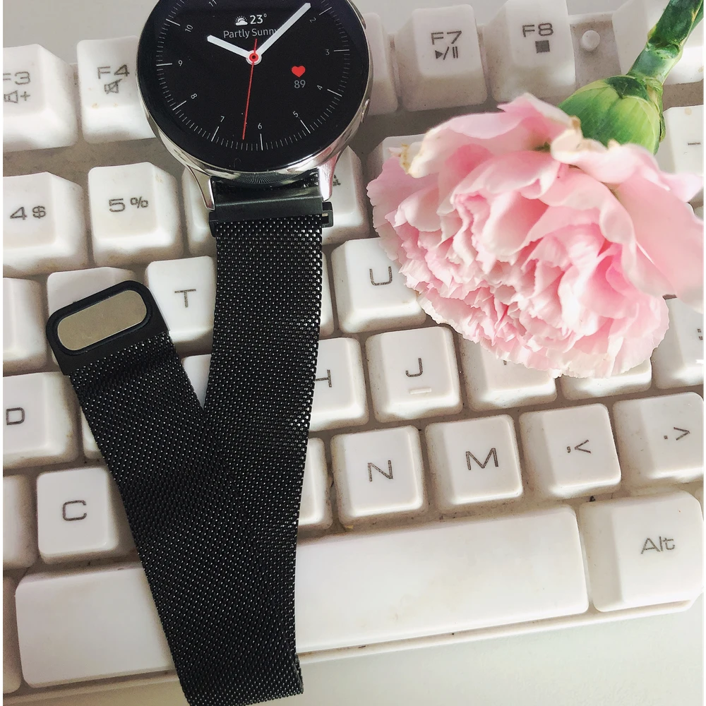 Pulseira для amazfit bip/huawei watch gt 2 ремешок 20 22 мм для galaxy watch active 2/samsung galaxy watch 46 мм Миланская петля