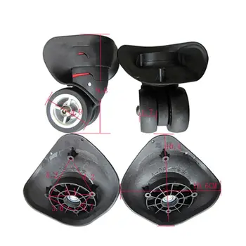 

2pcs Rubber Swivel Wheels 360 Degree Rotation Suitcase Replacement Casters