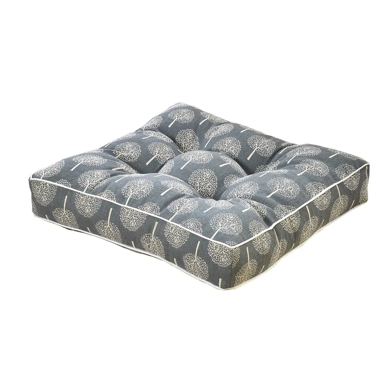 Color C Квадратная подушка Pouf татами напольные подушки льняная хлопковая подушка на сиденье Подушка японские татами подушка 45x45 - Цвет: Color C