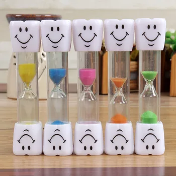 

2 Min 3 Minutes Smiling Face The Hourglass Decorative Household Items Kids Toothbrush Timer Sand Clock Gifts