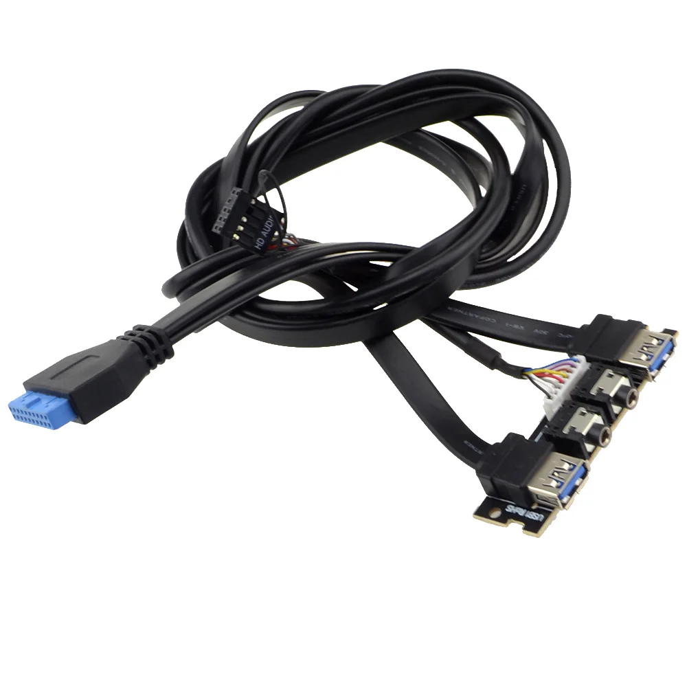 Новинка 70 см Передняя панель чехол USB3.0 + HD аудио разъем провод бесплатная