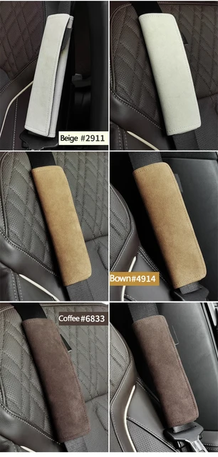 Alcantara – Ajusteur De Ceinture De Sécurité Pour Voiture, Matériau Sûr,  Protection D'oreiller, Épaulettes, Sangle De Sécurité, Couverture -  Ceintures De Sécurité Et Rembourrage - AliExpress, auto rembourrage de  ceinture de sécurité 