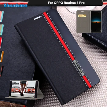 

Luxury PU Leather Case For OPPO Realme 5 Pro Flip Case For OPPO Realme 5 Pro Phone Case Soft TPU Silicone Back Cover