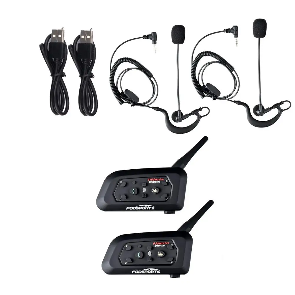 Bluetooth гарнитура V6 Pro BT беспроводная 2 шт.|bluetooth headset intercom|bt interphoneheadset intercom |