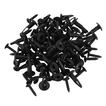 

50 Pieces Upholstery Car Panel Retainer Fastener - Plastic Rivet for 4mm Holes