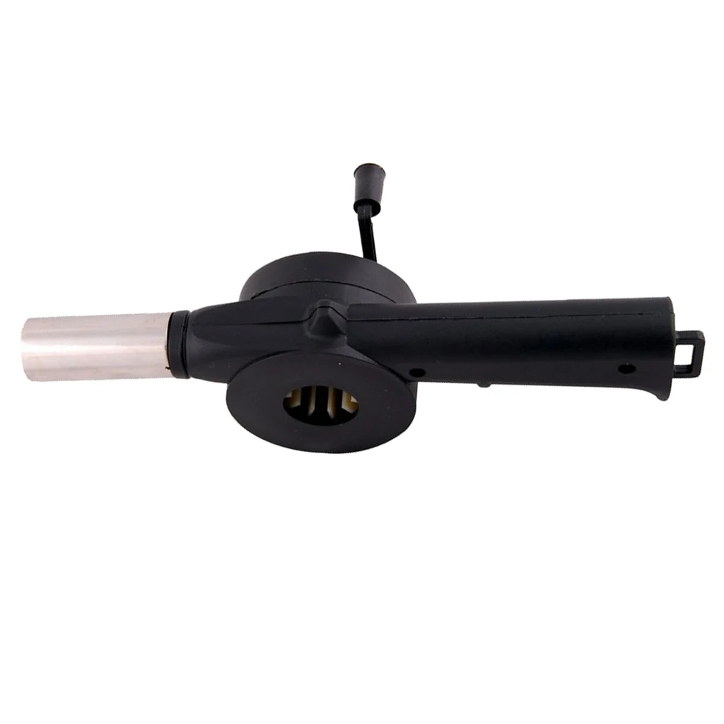 Air Blower for BBQ Fire Bellows Hand Crank Barbecue Outdoor Cooking Camping, for charcoal grill BBQ campfire fireplace