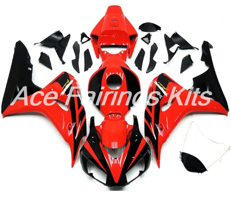 Топ литья под давлением ABS полный обтекатель комплект Подходит для Honda CBR1000RR 06 07 2006 2007 1000RR Обтекатели набор красный черный