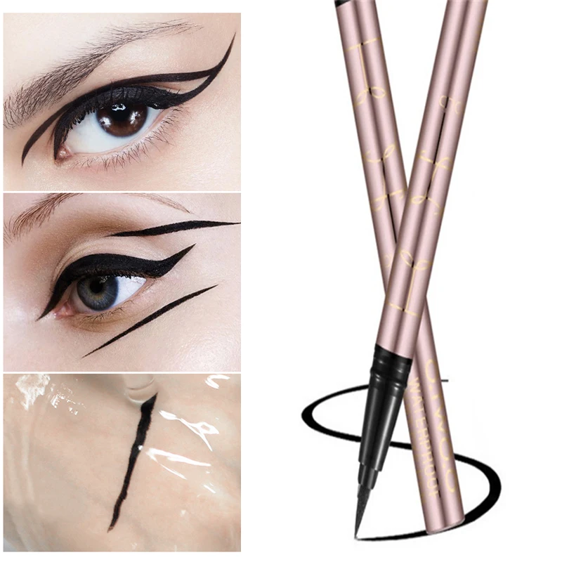 O.TWO.O Professional Long-lasting Liquid Eyeliner Makeup Beauty Cat Style Black Waterproof Eye Liner Pen Pencil Cosmetics Tool O.TWO.O Professional Long-lasting Liquid Eyeliner Makeup Beauty Cat Style Black Waterproof Eye Liner Pen Pencil Cosmetics Tool
