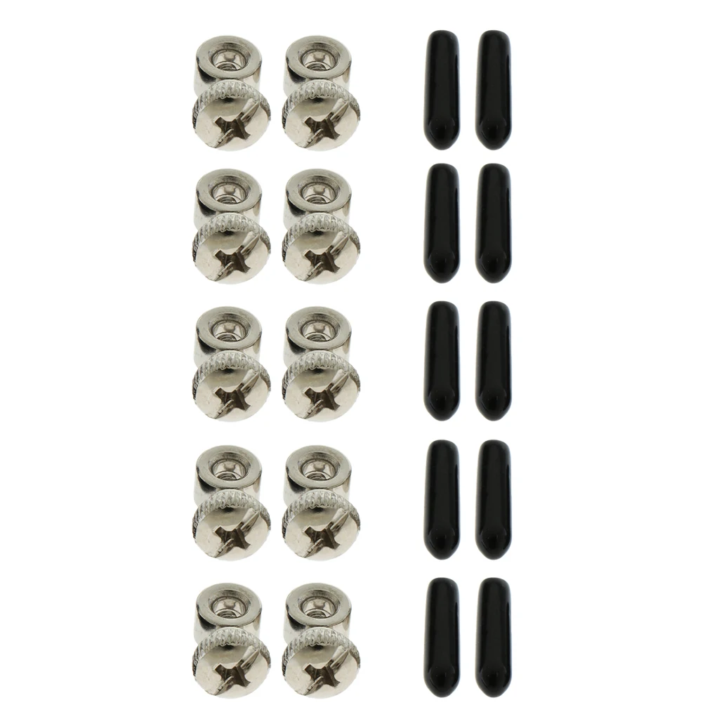 

5 Sets Replacement Screws End Caps for Speed Cable Jump Skipping Ropes Cables Accessories Parts Components