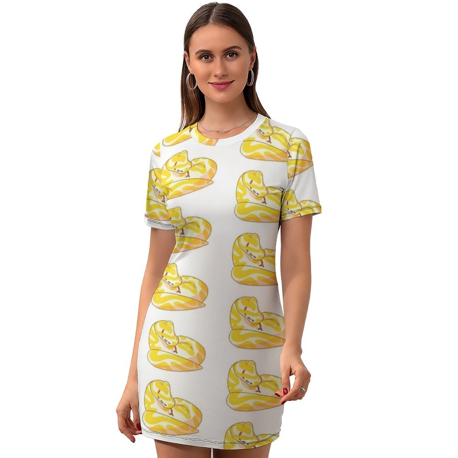 Python Dress Short Sleeve Wholesale Holiday Bodycon Teen Printed Spandex Modern One Piece Dress Dresses Aliexpress