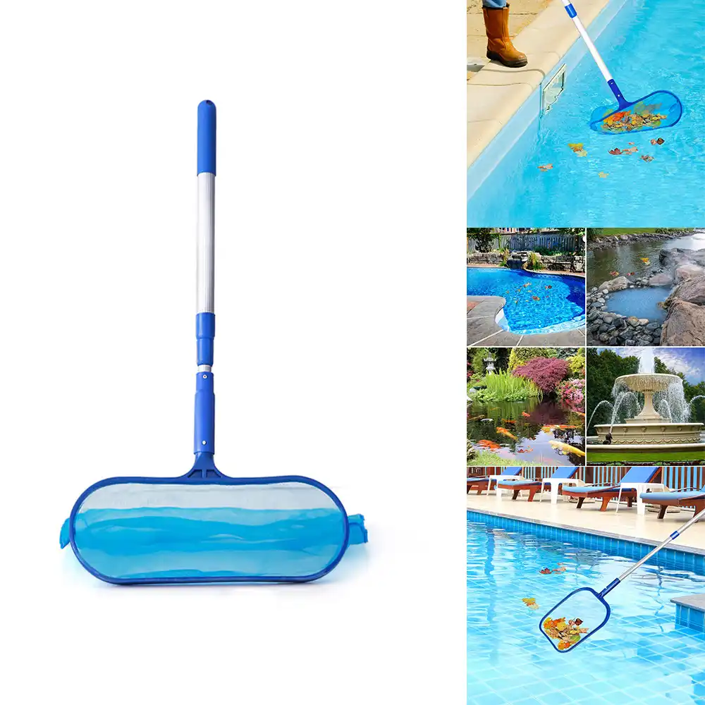 1 ud de red espumadera de red para limpiar piscina basura peces estanque limpieza de hojas marco de malla red para limpiar piscinas accesorios