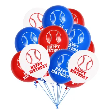 

12 inch baseball party balloon set, latex balloons, sports, themes, baby shower, children's birthday party decoration balloons