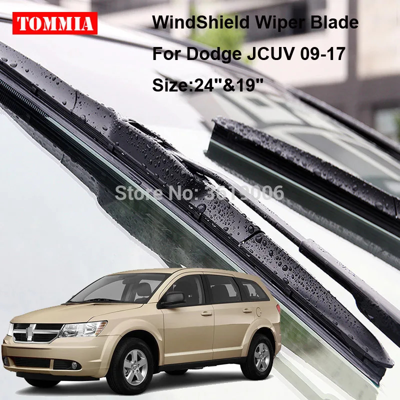 TOMMIA для DODGE JOURNEY 09-17 2 шт передние мягкие резиновые щетки стеклоочистителя ветрового стекла