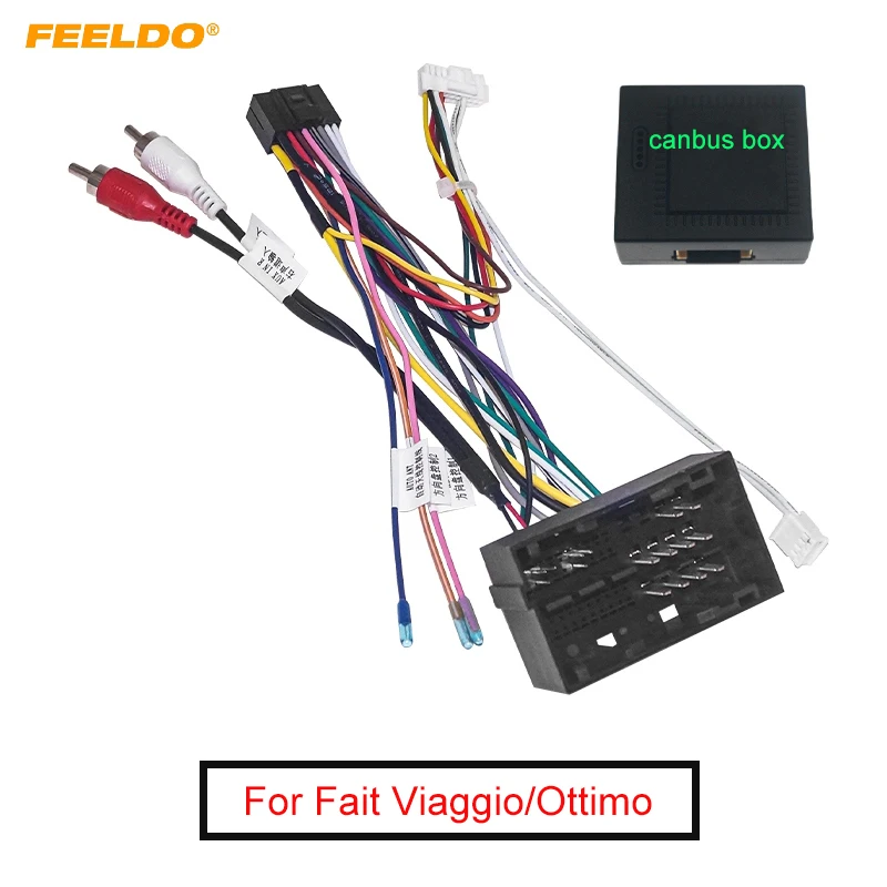 FEELDO автомобильный аудио CD/DVD плеер 16PIN Android кабель питания адаптер с Canbus коробка