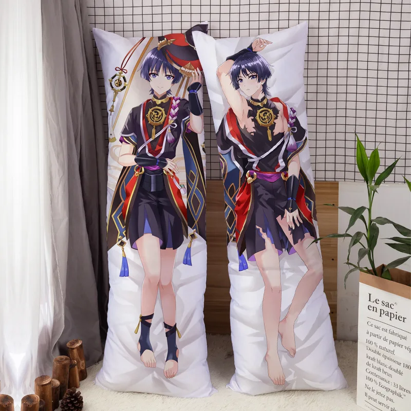 Scaramouche Genshin Impact Dakimakura Hugging Body Pillow Case Male