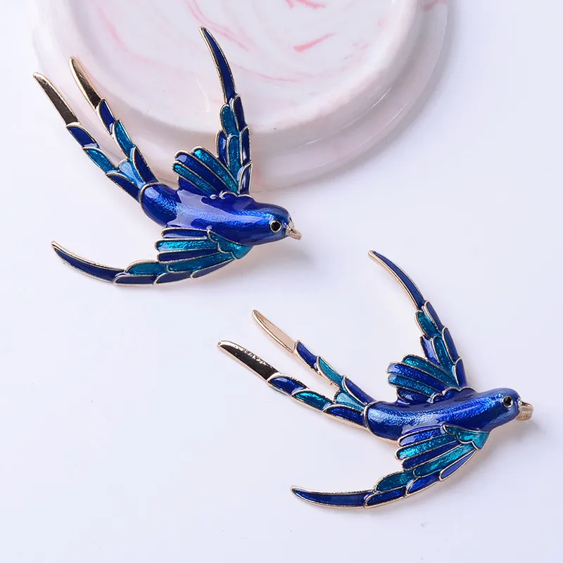 10 PCS 66x57mm Metal Alloy Drops Oil Swallow DIY Handmade Accessories For Jewelry Making