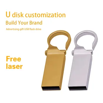 

USB Flash Drive Metal Pen Drive 2.0 Pendrive 32GB 16GB 8GB 4GB High Speed Key USB Stick Flash Memory Custom LOGO Flashdrive