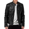 2022 Mens Fashion Leather Jacket Slim Fit Stand Collar PU Jacket Male Anti-wind Motorcycle Lapel Diagonal Zipper Jackets Men 5XL ► Photo 2/6