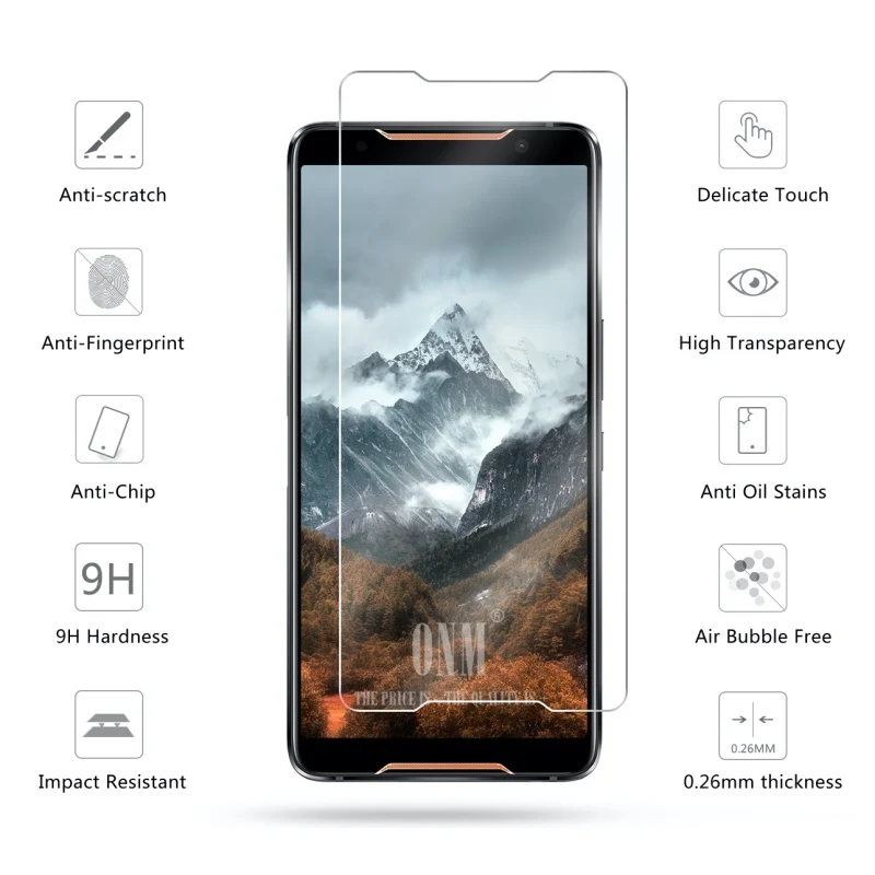 Закаленное стекло для Asus ROG Phone II 2 защита экрана 2.5D 9H закаленное стекло для Asus ROG Phone 2 защитная пленка