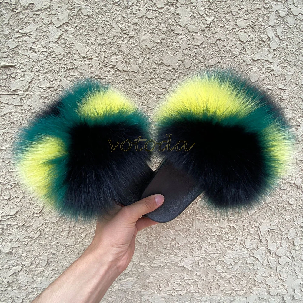 leather girl in boots Summer Kids Fur Slippers Fluffy Raccoon Fur Slides Toddler Furry Fox Fur Flip Flops Children Rainbow Fur Sandal Girls Flat Shoes children's sandals near me Children's Shoes