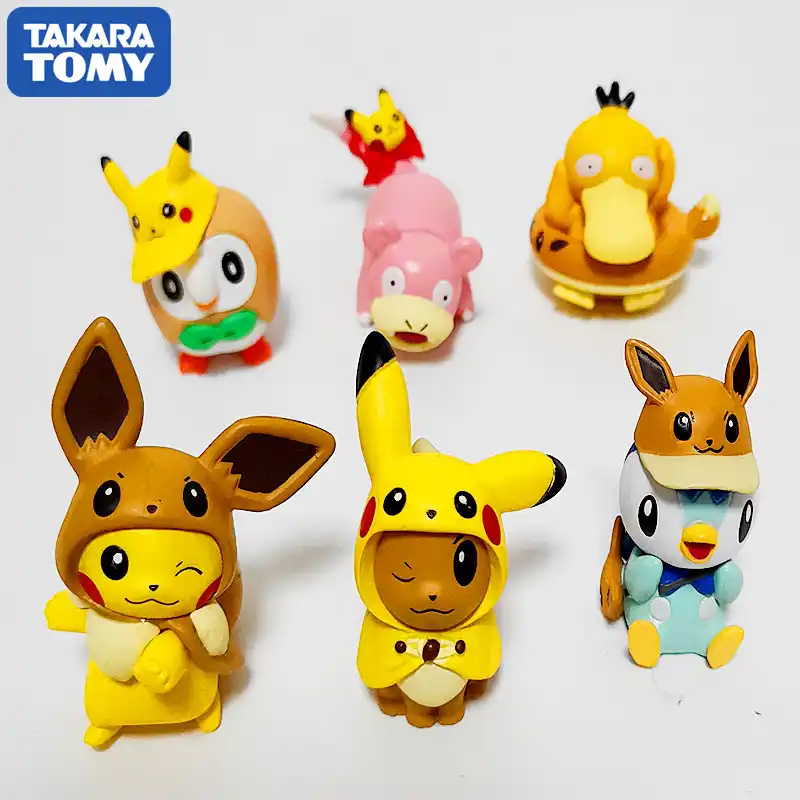 6個新加入本物のカプセルポケモン置物ピカチュウibu小さな火竜ミャオ族カエルの種ジェニーカメアクションフィギュア Doll Playsets Aliexpress