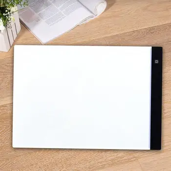 

1 Pc Stencil Board Portable Ultra Thin Durable Dimmable Brightness Animation Drawing Tracing Board Animation Table with UK Plug