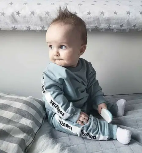 Emmababy хлопковая футболка для новорожденных мальчиков комплект из топа и штанов спортивный костюм из 2 предметов