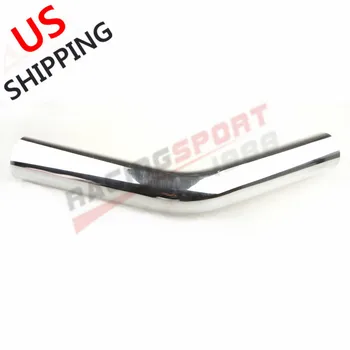 

3.5" Inch 89mm OD 45 Degree Aluminum Turbo Intercooler Pipe Tube Tubing L=610mm