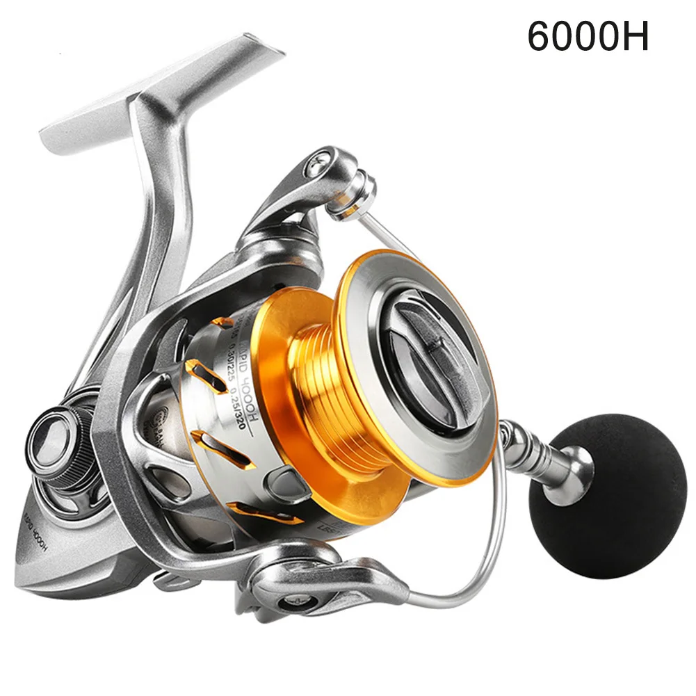 Convenient Replacement Salt Water Corrosion Resistance Full Metal Fishing Reel Open Rotor Smooth Anti Reverse Spinning Outdoor - Цвет: 6000
