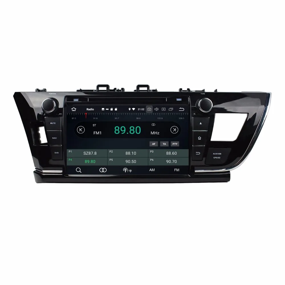 Perfect 10.1" Octa Core IPS screen Android 9.0 Car GPS radio Navigation for Toyota Corolla Asia and Europe version 2014-2016 2