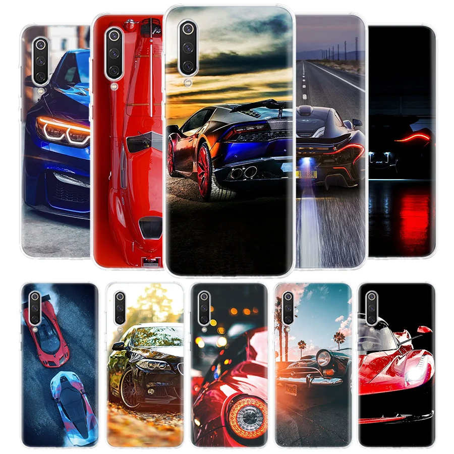 Красный спортивный автомобильный Классический чехол для телефона Xiaomi Redmi Note 9S 10 9