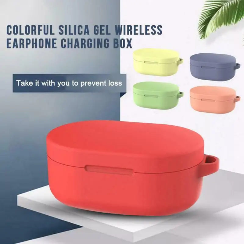 Силиконовый чехол для наушников Xiaomi Redmi Mi AirDots защитный беспроводных Bluetooth мягкий
