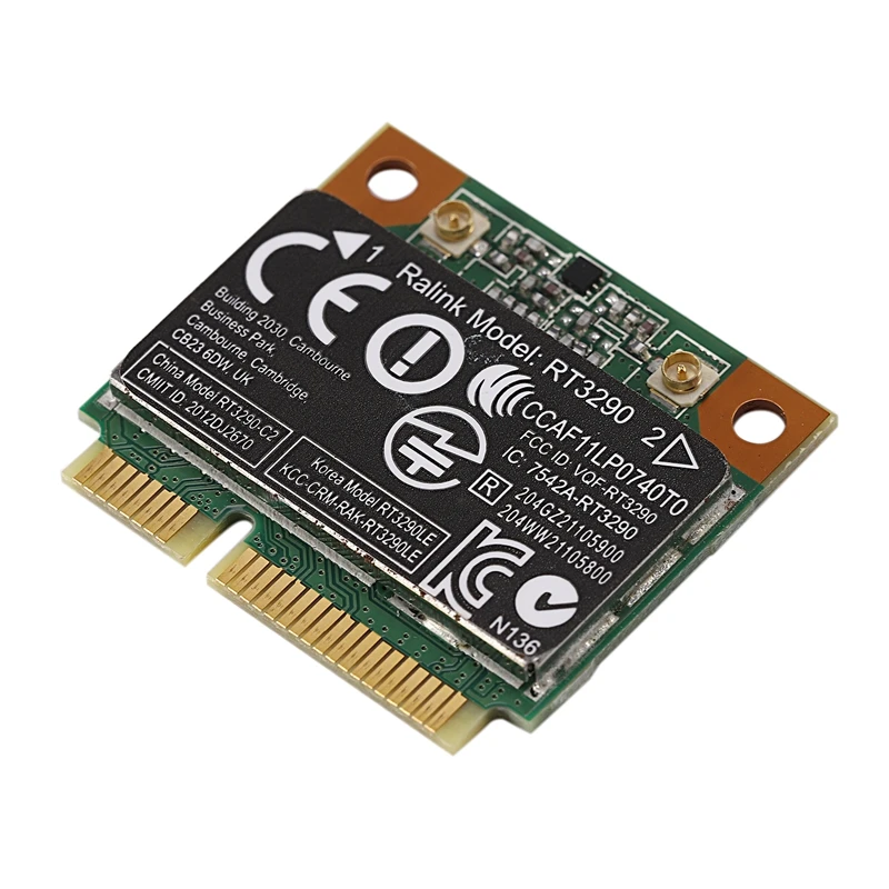 150 Мбит/с 2 4 ГГц RT3290 802.11B/G/N беспроводной Wlan WIFI + Bluetooth BT 3 0 Половина Mini PCI E карта для HP
