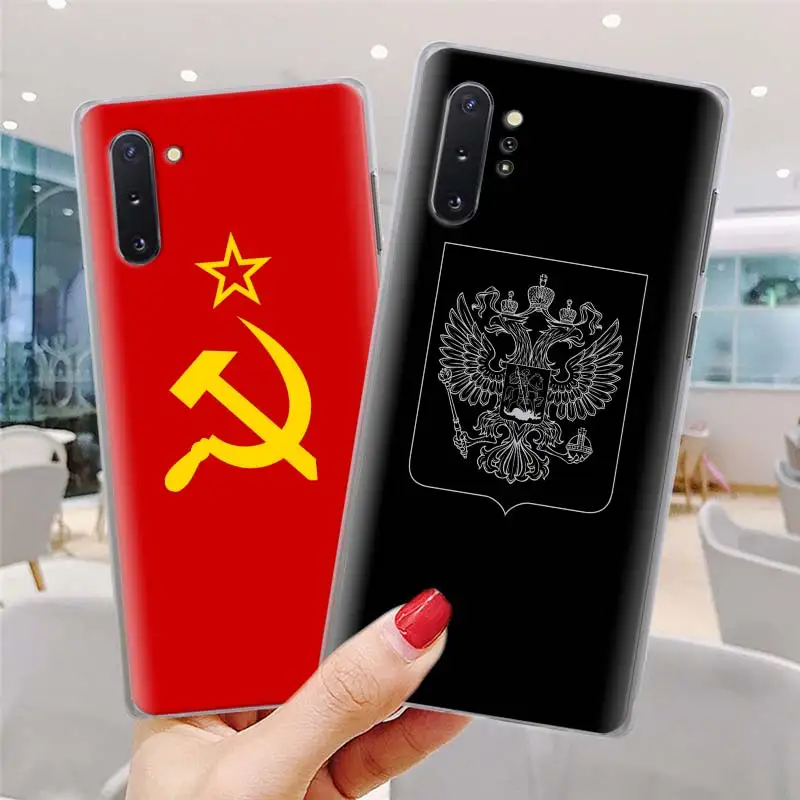 Винтажный чехол для телефона с надписью love и русским флагом для samsung Galaxy S10 S10e S8 S9 Plus Note 10 Plus 9 8 S6 S7 Edge