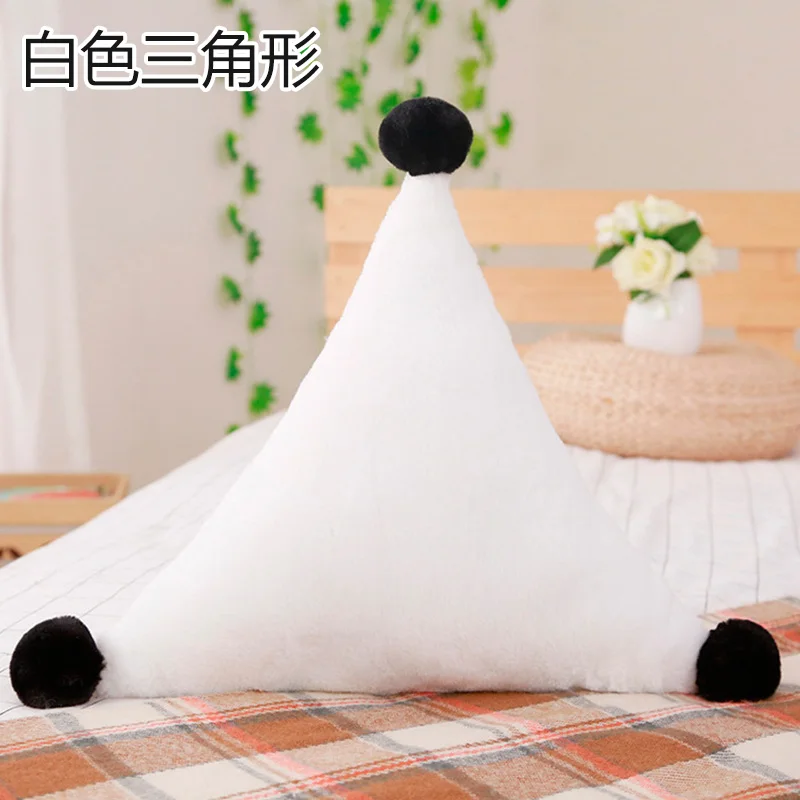 White Triangle Мягкая игрушка, подушка в форме звезды и Луны, любовь, сердце, корона, плюшевая игрушка, наполненная, супер мягкий диван, кресло, кукла, подушка, любимая игрушка для ребенка - Цвет: White Triangle