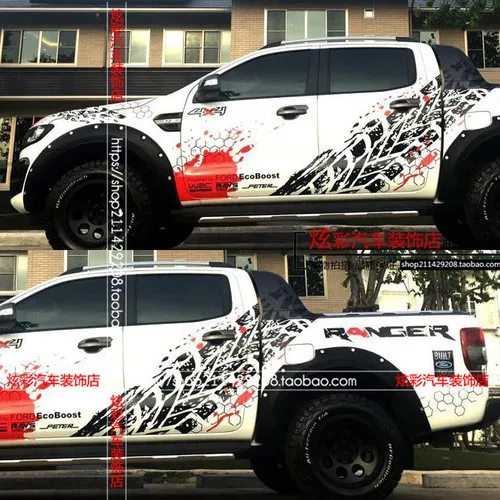 Автомобильные наклейки для Ford Raptor F150, внешний вид всего тела, модифицированные наклейки RANGER, автомобильные наклейки, внедорожные наклейки для кузова - Название цвета: H