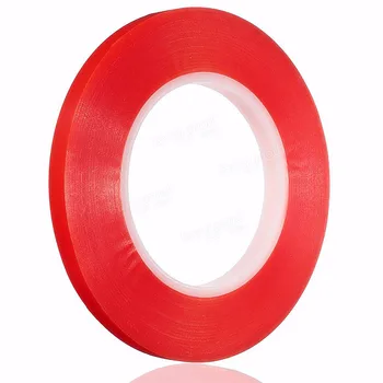 

50m*10mm Red Double Side Fix Tape Adhesive Sticky Glue For Mobile
