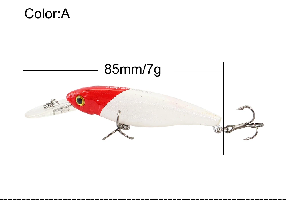 AI-SHOUYU, 1 шт., блесна, рыболовные приманки 85 мм/7 г, подвесная приманка, магнитная жесткая приманка, бас-воблер PESCA приманка, рыболовные снасти