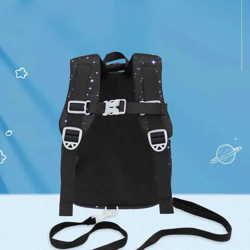 3D Rocket Childrens Backpack Astronauts School Bags Waterproof Cartoon Kid kindergarten Primary School Bag For Boys Girls 4