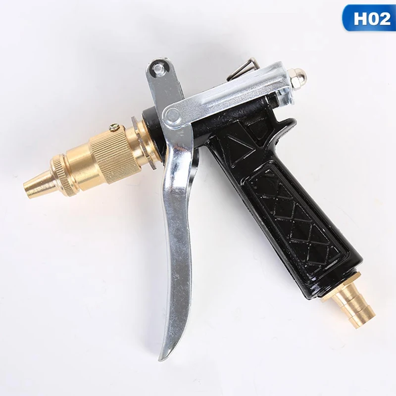 Durable High Давление Многофункциональный пушка мойка для автомобиля пистолету мойки высокого соски-пустышки Медь насадки водяной пистолет инструмент для полива для автомобиля