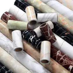 5M/Marble DIY Decorative Film PVC Self Adhesive Wall Paper Furniture Renovation Stickers Kitchen Cabinet Waterproof Wallpapers